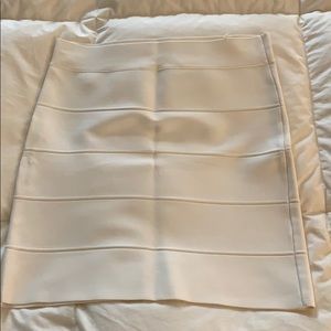 BCBG White mini skirt